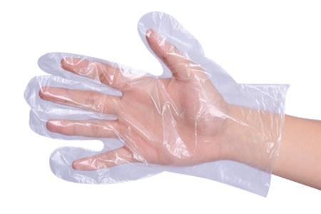 Clear Polyethylene Disposable Gloves