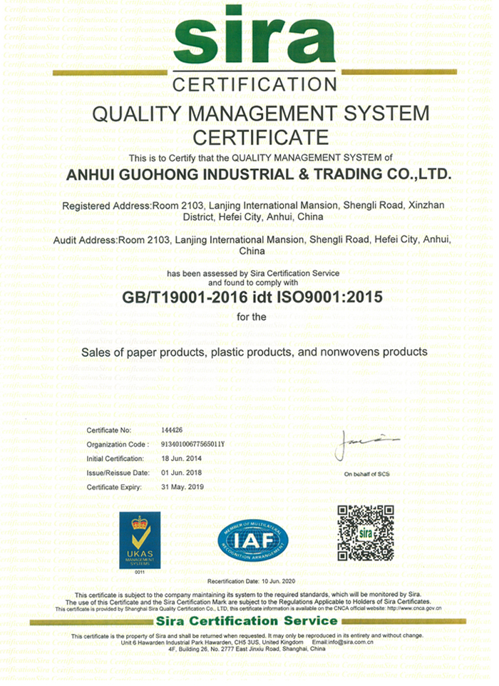 ISO 9001 Certificates