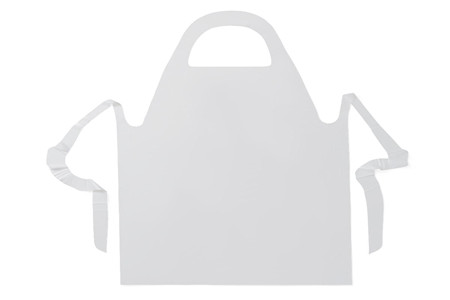 Disposable polyethylene apron