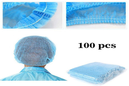 Polypropylene Pleated Bouffant Cap