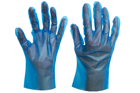 disposable tpe blue glove