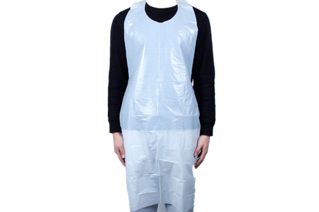 Disposable White Poly Aprons
