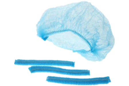 pleated polypropylene bouffant cap