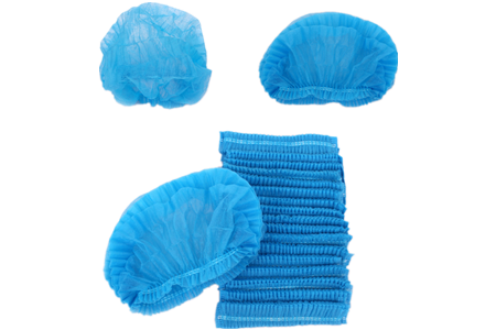 Disposable Latex Free Pleated Bouffant Cap