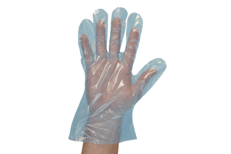 Blue Poly Gloves