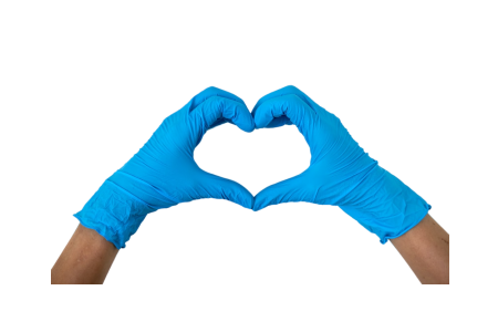Nitrile Gloves Blue Color