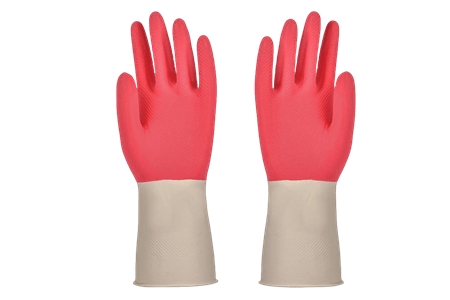 Bicolor Household Latex Gloves