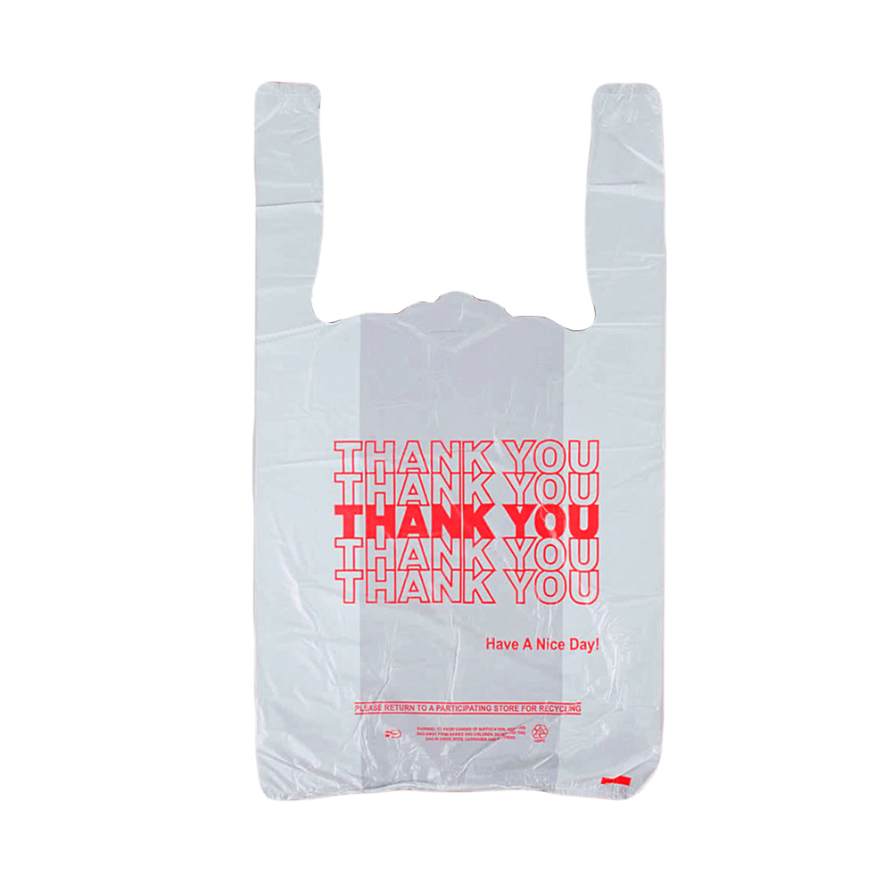 Custom Printed Plastic Tshirt Bags with Logo Wholesale Cheap