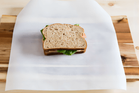 white sandwich paper